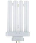 Quad Tube Plug In CFL Lamp 27W 1500 Lumens 6500K Daylight Great For Reading Lamps And Tabletop Fixtures With GX10q4 4 Pin Base