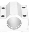 Premium Aluminum Alloy Linear Motion Ball Bearing Slide Block Kit with two 10mm flange bearings, showcasing the robust aluminum slide block.