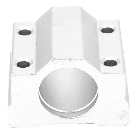 Premium Aluminum Alloy Linear Motion Ball Bearing Slide Block Kit with two 10mm flange bearings, showcasing the robust aluminum slide block.