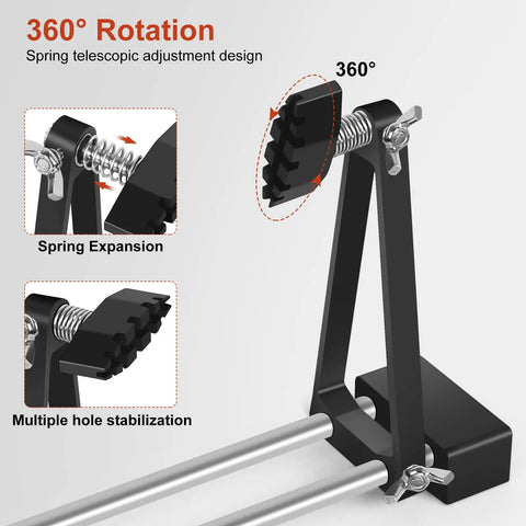 Magnetic Circuit Board Holder adjustable rotation with spring expansion and stabilization features
