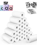 16 Rolls Refill Paper Set For Kids Instant Camera, Premium HD Thermal Paper For Clear Photo Prints, Easy Refill, White 2.2in By 29.5ft Rolls That Yield Over 80 Photos Each, Kid Friendly Photo Paper Pack