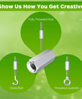 Half Inch Hex Coupling Nut 1/2-13 UNC Threaded Rods Zinc Plated 1.75 In 10 Pack, joining threaded rods