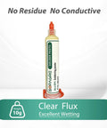 No Clean Solder Flux Paste 10G For Electronics Repair High Activity Rosin Formula syringe packaging