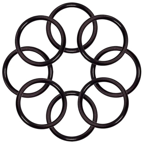 High Performance Bulk Fire Extinguisher O Rings OR29 Replacement Seals For Ansul Badger Systems black rubber rings arranged together.