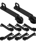 10 black Explosion Proof Nylon Zipper Pull For Luggage Replacement Black 2.36 Inch Quick Release Zipper Head displayed on white background