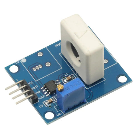 Top Rated Hall Effect Current Sensor Module Handling 35A DC Plus 25A AC With Zero Hassle For Rock Solid Overcurrent Protection And Clean Analog Readings, close-up view of the sensor module.