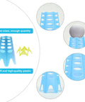 Indoor Golf Tees 18 Pack For Simulator And Practice Mats High And Short Plastic Tees In Blue and Yellow