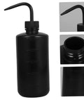 Two Pack Plastic Squeeze Bottles With Curved Nozzle For Precise Plant Watering And Cleaning, Perfect For Succulents, Terrariums, And Fish Tank Maintenance, Narrow Space Access, Easy Bottom Cleaning black 500ml bottle