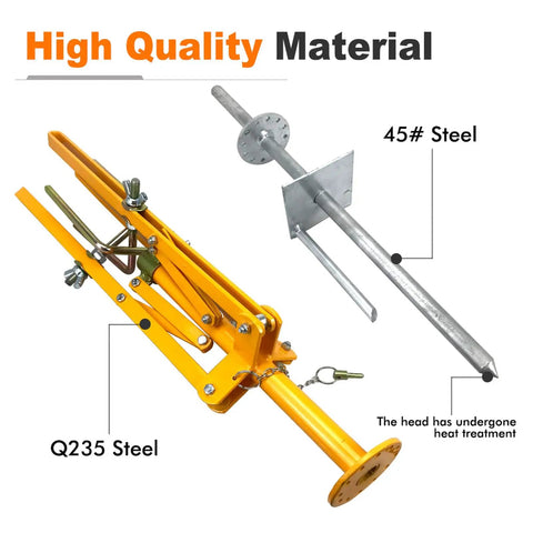 Built Tough Heavy Duty Fence Wire Dispenser For High Tension Systems, Floor Or Stud Mounted, Q235 and 45# steel construction