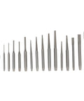 16 chrome vanadium tools from 28 Piece Punch And Chisel Set With Roll Up Pouch In Chrome Vanadium And High Carbon Steel