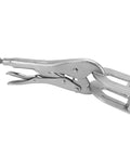 Aumotop Heavy Duty U Shaped Welding Clamp Pliers Made From Premium Steel For Precision Metalworking And Automotive Maintenance Plus Locking Jaws in silver color.