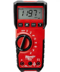 Front view of Digital Multimeter NIST For DIY Pros And Home Tech Nerds Auto Range True RMS 600V CAT III Safety Quick Readout