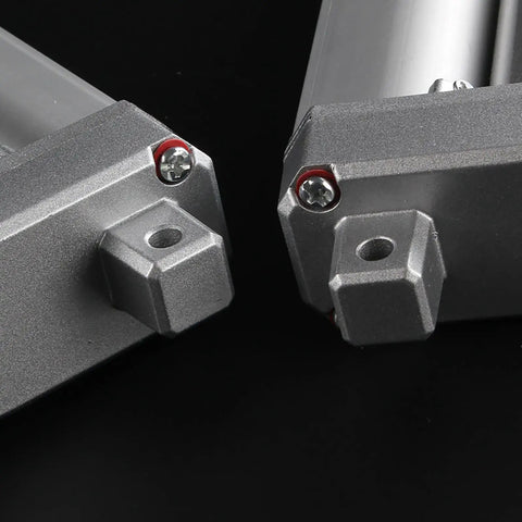 Close-up of mounts on Beefy 30mm Stroke 12V DC Linear Actuator, Silent 24mm/s Heavy Duty Push Pull, Durable Metal Gear Design