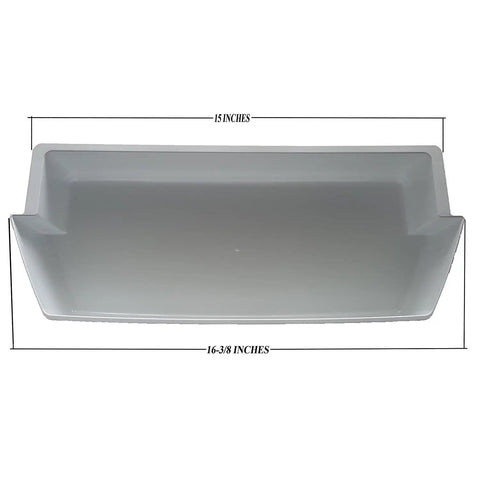 Deep Door Bin Shelf Replacement For Frigidaire, Whirlpool, Kenmore, Amana, Estate, And Crosley White Built 16.625 W X 7 D X 3.87 H Inches