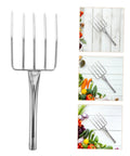 Stainless Steel Bean Sprout Fork Garden Trowel Small Digging Spade For Pot Plant Transplants Durable Garden Tool in kitchen setting