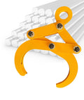 Heavy Duty Vertical Plate Lifting Clamp Built Like A Tank For Thick Steel Slabs, yellow carbon steel clamp for industrial use.