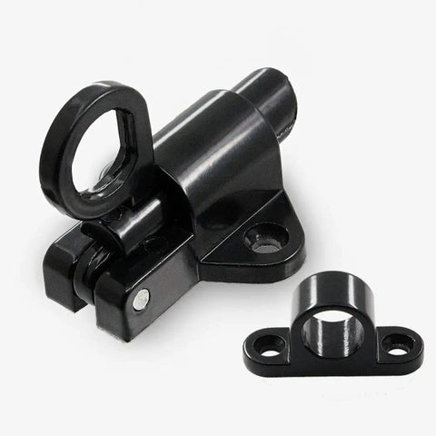 Self Closing Latch With Spring Door Lock For Doors Windows And Gates Automatic Security Bolt Latch Spring Loaded Door Bolt Durable Metal Alloy Construction Easy Install Black Finish Heavy Duty Security For Home Office Garage