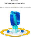 Portable Shoe Washer Compact Laundry Spin Dryer with 360° rotating nylon bristles for deep cleaning and decontamination.