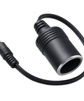 Cigarette Lighter Power Supply Cable 2 Pack Male Cigarette Lighter Socket To DC 5.5mm 2.1mm Plug Jack Adapter, black cable, 30 cm