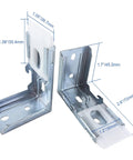 Thirty Eight Millimeter One And A Half Inch Zebra Shades Mounting Brackets showing dimensions for installation.