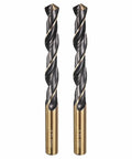 Kozelo 2pc M2 HSS twist drill bits, 12.5mm diameter, black and gold, 135° cutting angle
