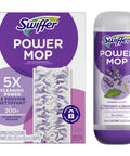 Power Mop Refill Pack With Lavender Floor Cleaner Solution Includes 5 Multi Surface Mopping Pads And 1 25.3 Fl Oz Bottle Boss Level Clean For Tile Vinyl Laminate And Wood Floors Kitchen And Bathroom Scrub All Purpose pack with pads and lavender solution