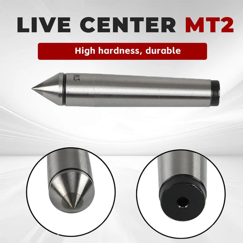 MT2 Carbide Tipped Dead Center 60 Degree Lathe Center For Precision Machining, durable alloy steel, detailed view