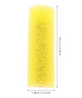 10 Piece Premium Sponge Texture Paint Rollers For Walls And Drywall Easy Replacement Sleeves Fit Standard Frames view of a yellow sponge sleeve.
