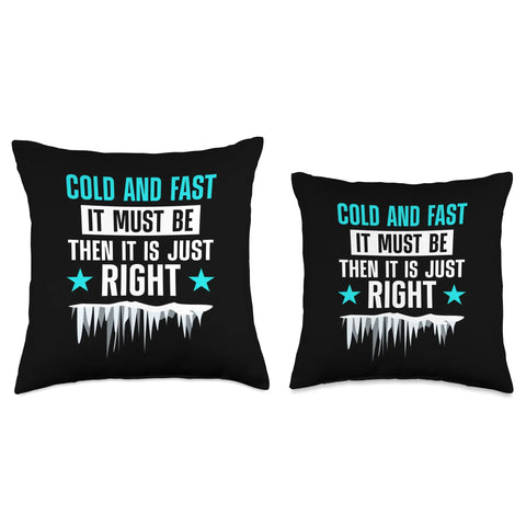 Ice Sailing Boat Throw Pillow 18 By 18 Multicolor Navy White Double Sided Print With Polyester Fill Totally Cozy Nautical Decor
