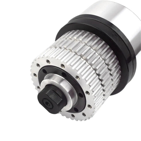 Top Shelf CNC Belt Driven Spindle Assembly With Automatic Tool Changer Slick Six Thousand RPM Speed, detailed view of spindle head.