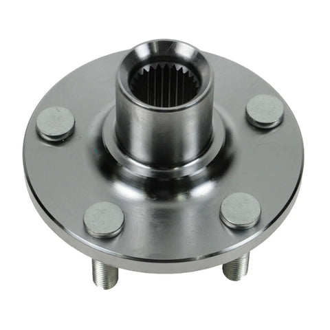 Two Piece Front Wheel Bearing And Hub Kit For 2002 2010 Chrysler PT Cruiser And 2002 2005 Dodge Neon Includes Two Front Hubs And Bearings Direct Replacement For A Smooth Quiet Ride And Easy DIY Video Guidance view of front hub piece