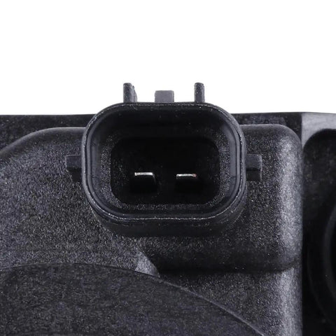 Close-up view of connector on High Output Auxiliary Electric Water Pump For 2004 Through 2009 Toyota Prius Hybrid 1.5L Engine.
