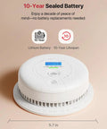 Standalone Smoke And Carbon Monoxide Detector SC01 1 Pack A Cinch To Install Battery Powered Home Safety Alarm, 5.7 in
