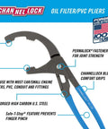 Oil Filter And PVC Plier 209 With Adjustable Four Position Grip Nine Inch For Automotive And Small Engine Maintenance
