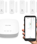 Out Of The Box LoRa Smart Door Sensor Starter Kit With Hub, Quarter Mile Open Air Range, Door Left Open Reminders