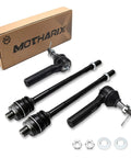 Heavy Duty Front Inner Outer Tie Rod End Kit 4 Piece For 1999 To 2007 Chevrolet Silverado 1500 2500 And GMC Sierra 1500 2500 on box