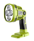 Green 18V LED Work Light For Ryobi ONEPlus Batteries With Beast Bright 1120 Lumens and 12W Spotlight on white background