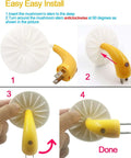 Instructions for assembling 3 Pack Plug In LED Mushroom Night Lights With Dusk To Dawn Sensor, 7 Color Changing Kid Friendly Wall Night Light