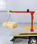 Heavy Duty 1100 Lb Truck Mounted Crane Hoist W/ 12V Electric Winch For Rough Work Zones Built To Last Q235 Steel lifting wood on truck bed