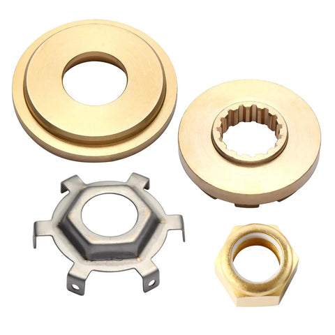 Hub kit components for 13 Inch Diameter 19 Pitch Aluminum Boat Propeller For Mercury Outboard Engines 40HP Through 150HP.