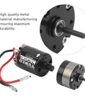 Beefy Metal Gearbox Upgrade With 540 Brushed 55T Motor showing heavy-duty components for SCX10 and HSP RC cars.