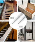 Six Pack 12 Inch Piano Hinge Heavy Duty Continuous Hinge With Pre Drilled Mounting Holes For Cabinets Boat And Marine Doors Top Shelf 304 Stainless Steel on wood surfaces