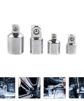 High Performance 4 Piece Steel Impact Socket Adapter And Reducer Kit For Wrenches That Gets Down To Business With Heavy Duty Drivers And Ratchet Tools To Crack Those Stubborn Nuts And bolts Like A Pro On Any Job Site.