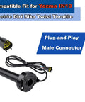 IN10 Electric Dirt Bike Twist Throttle Kit With Grips And Rolling Bearing Full Twist Throttle Cable Assembly OEM Replacement Part