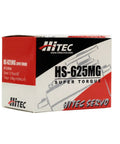 HS-625MG Heavy Duty Competition Servo box with branding and specifications
