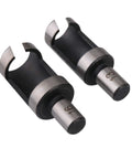 Rock Solid Wood Plug Hole Cutter Drill Bit Set For No Sweat Gap Repairs built heavy duty steel wood plug cutters in 1/4 and 5/16 inch sizes.