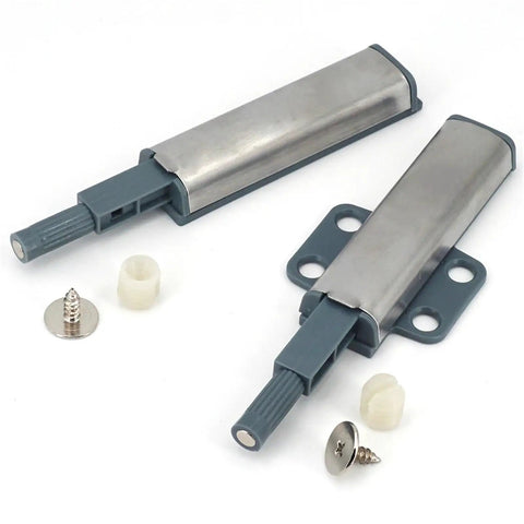 Extra Slick Magnetic Touch Latch For Cabinets And Doors No Handle Open With A Simple Tap Stainless Steel details