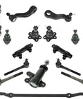 Heavy Duty 16 Piece Steering And Suspension Kit Ball Joint Tie Rod Idler Pitman Arm Sway Bar Links set for Chevrolet Tahoe 1995-2000.