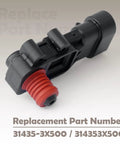 Fuel Tank Pressure Sensor Replacement For Hyundai Elantra 2011 2016 31435-3X500 314353X500 Fixes Unstable Driving Idle Vibration And Shaky Feel Keeps Your Ride Smooth And Responsive. black plastic sensor with red seal