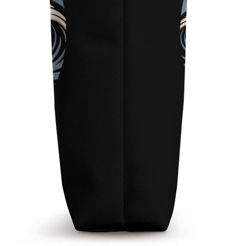 Side view of One Crew One Canoe Rowing Tote Bag for Team Spirit and Gear, showing durable seam and canvas fabric.